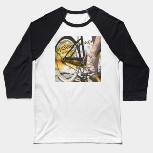 retro BICYCLE URBAN CHIC print Baseball T-Shirt